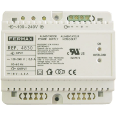 Alimentador DIN6 Fermax 4830 100-240VAC/18VDC 3,5A